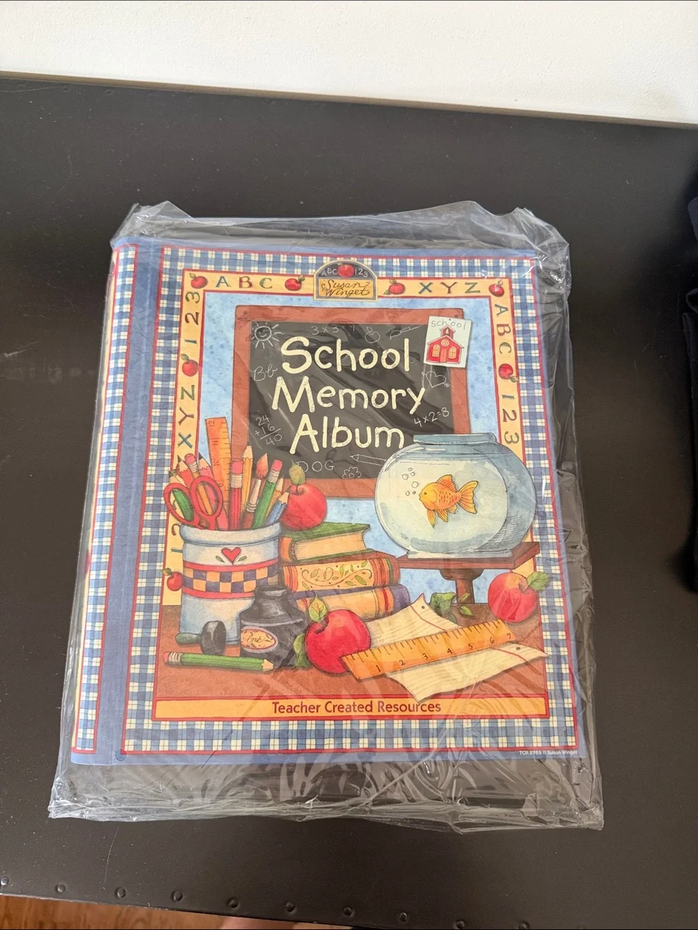School Memory Album - Blue Plaid